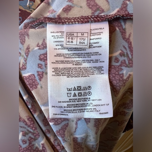 Brooks Brothers | Deer-Print Jersey Faux Wrap Dress - Picture 5 of 6